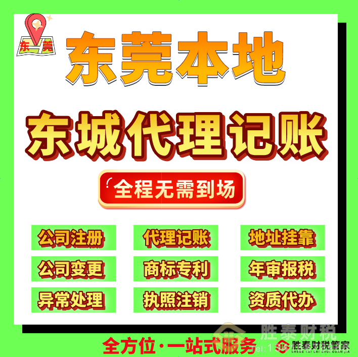 东莞东城记账报税代理公司